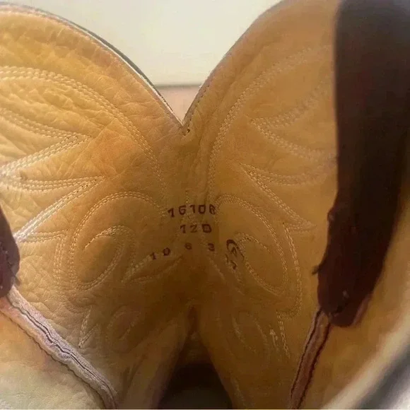 Men’s size 12 D Acme leather cowboy boots. Beautiful! - Picture 16 of 16